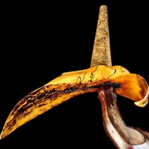 Keris Sengkelat Luk 13 Pamor Miring Blarak Sineret Nyekrak